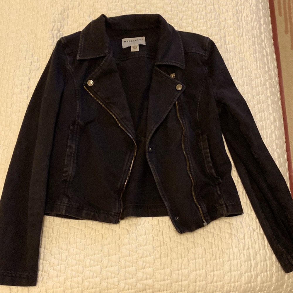Marrakech black moto jacket